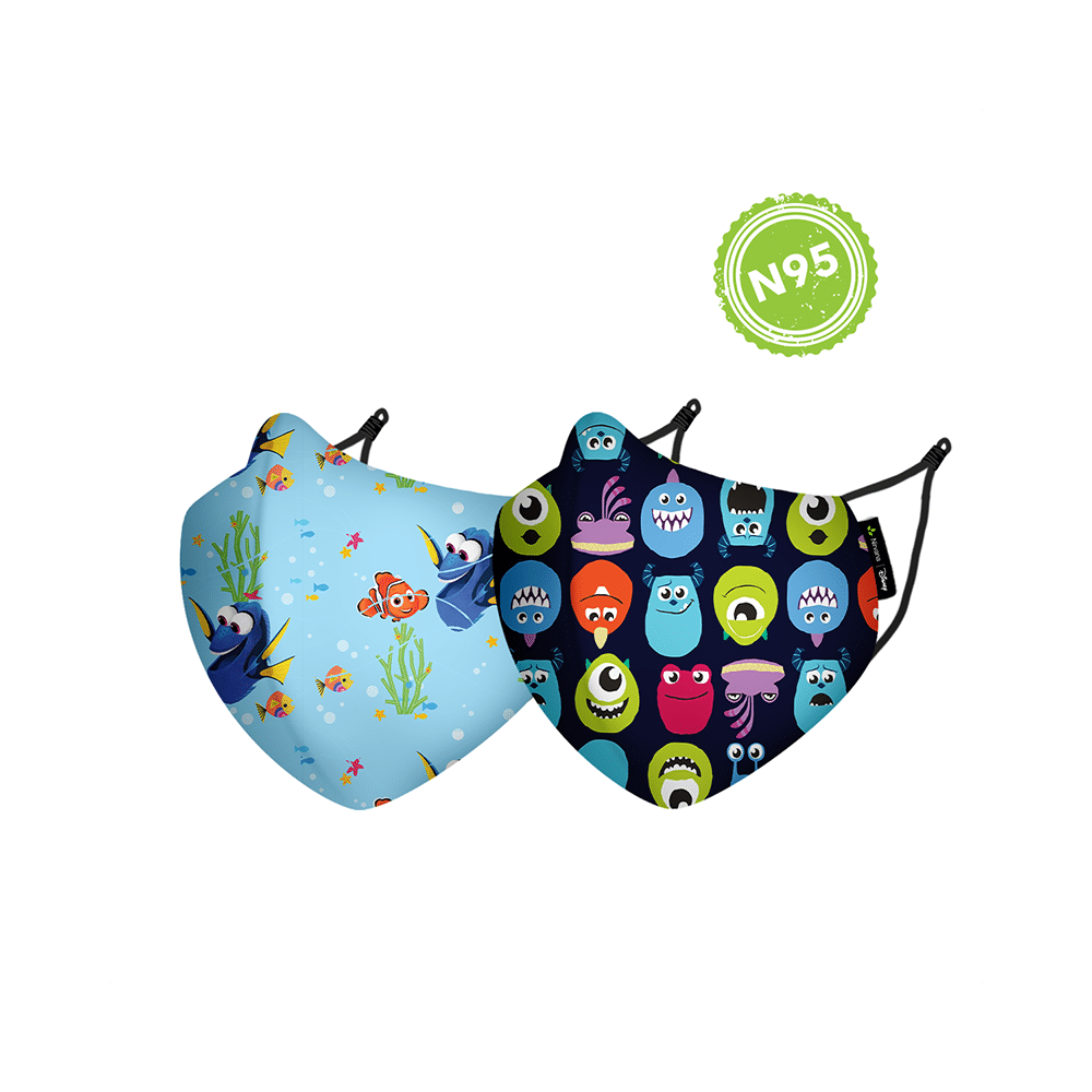 Nirvana Disney Face Covering Mask Small Monster & Nemo - Image 2