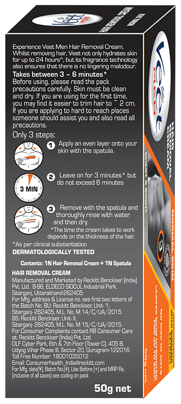 Veet Hair Removal Cream for Men | Suitable for Intimate Area | For Normal Skin - Image 3
