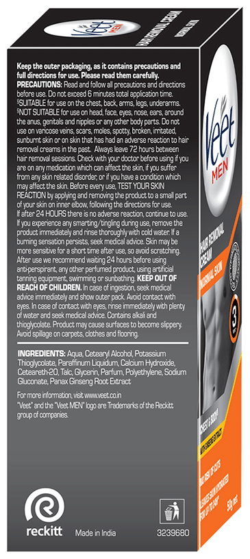Veet Hair Removal Cream for Men | Suitable for Intimate Area | For Normal Skin - Image 2