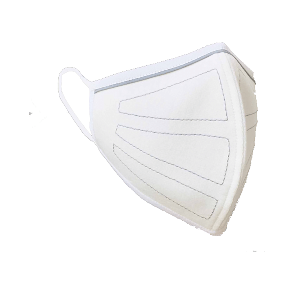 Nivedita Saboo Cares Medium Sport-Ivory BreathSafe Protective Reusable Face Mask - Image 1