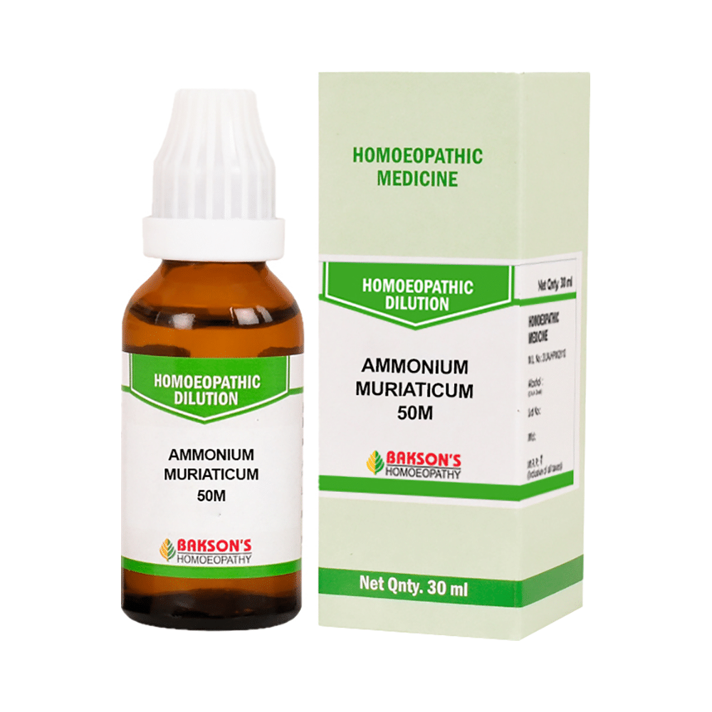 Bakson's Homeopathy Ammonium Muriaticum Dilution 50M - Image 1