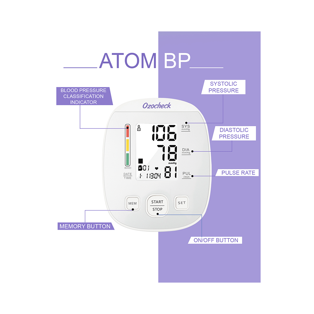 Ozocheck Atom Digital Automatic BP Monitor - Image 2