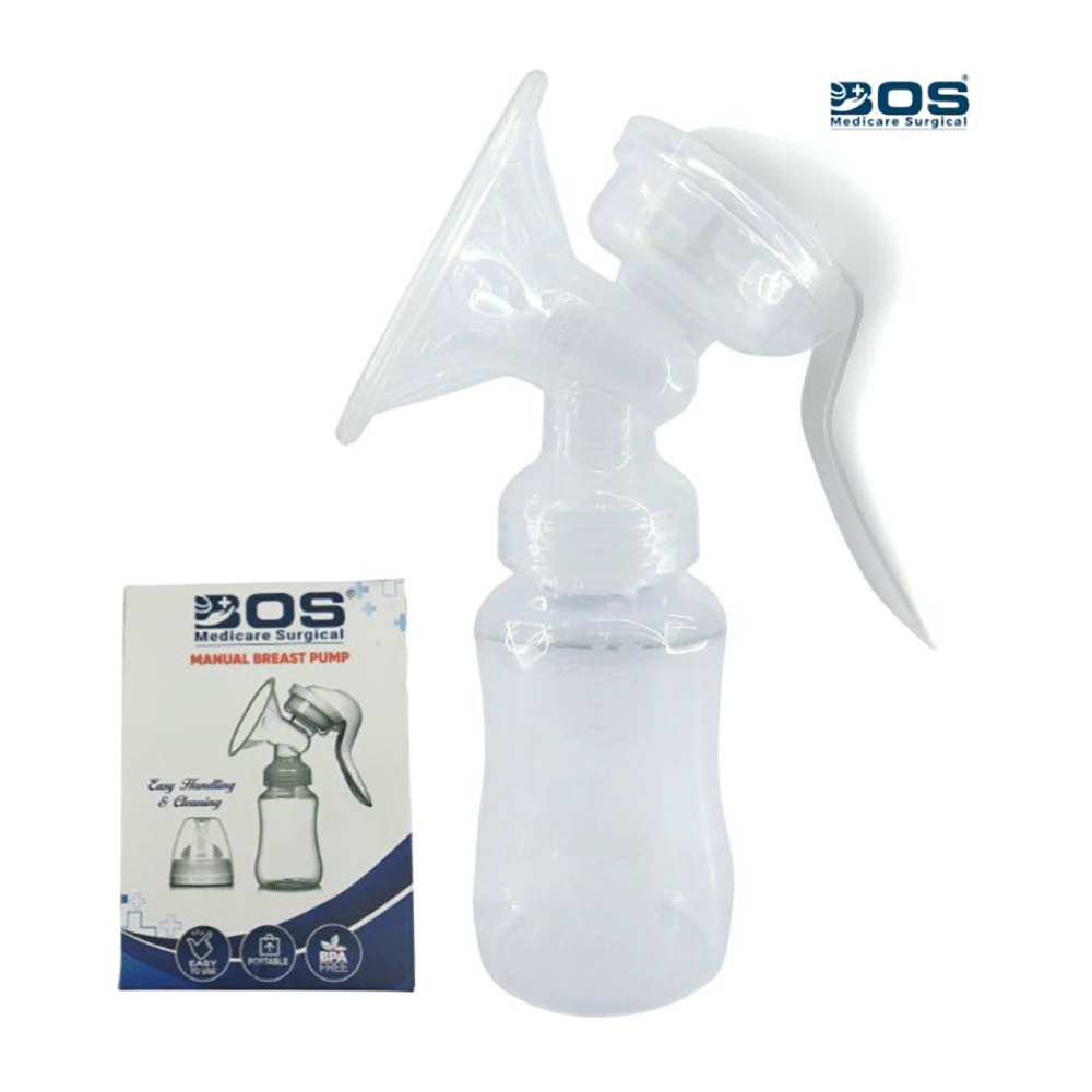 Bos Medicare Surgical Manual Breast Pump with 150ml Bottle - Image 7