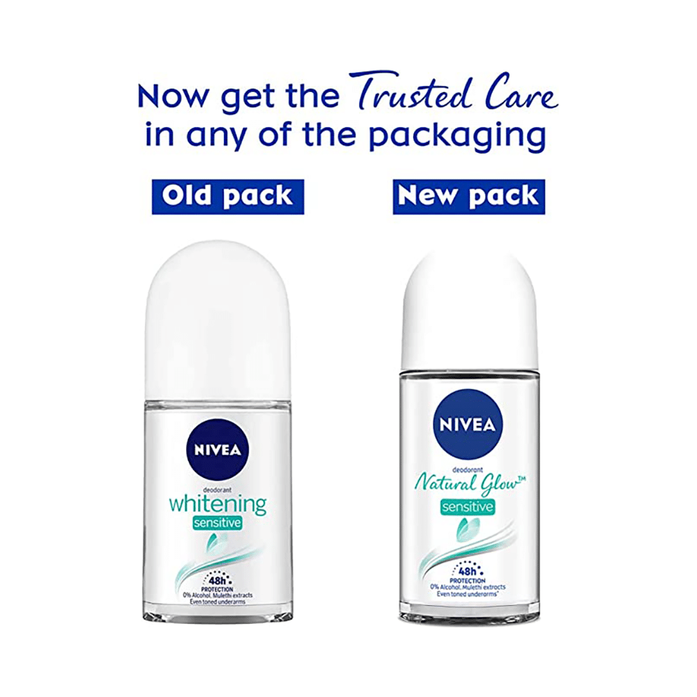 Nivea Women Deodorant Roll On Natural Glow Sensitive - Image 3