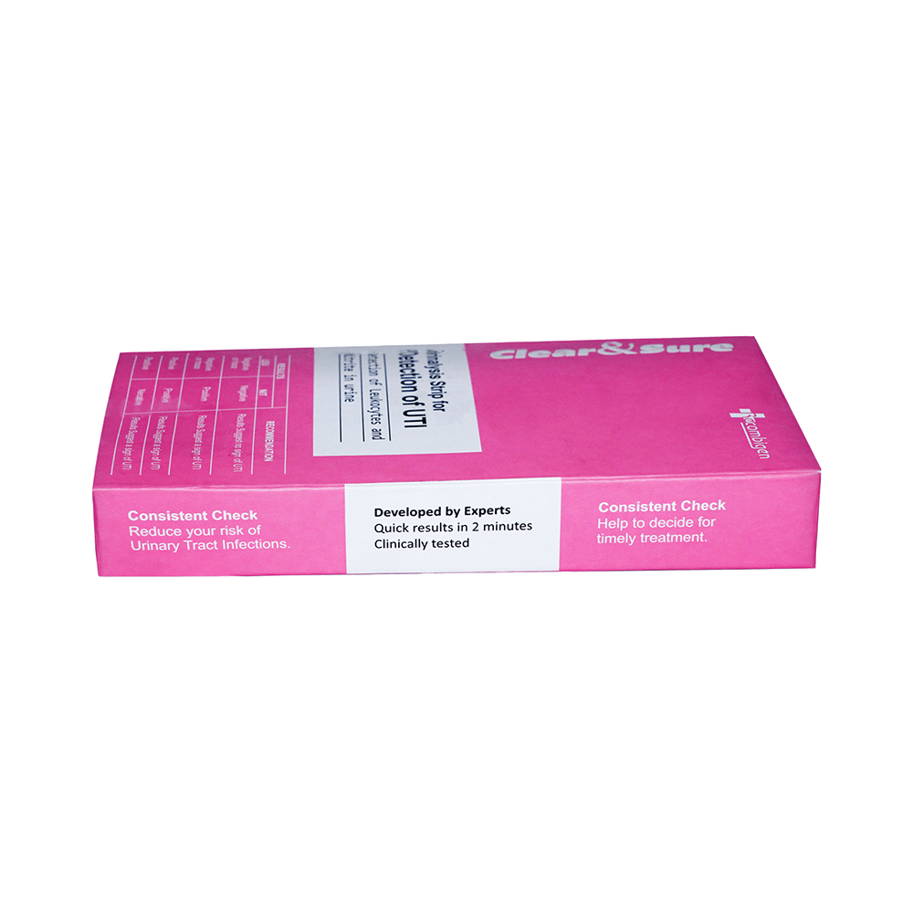Clear & Sure Urinalysis Strip for Detection for UTI Antibody Test Kit - Image 3