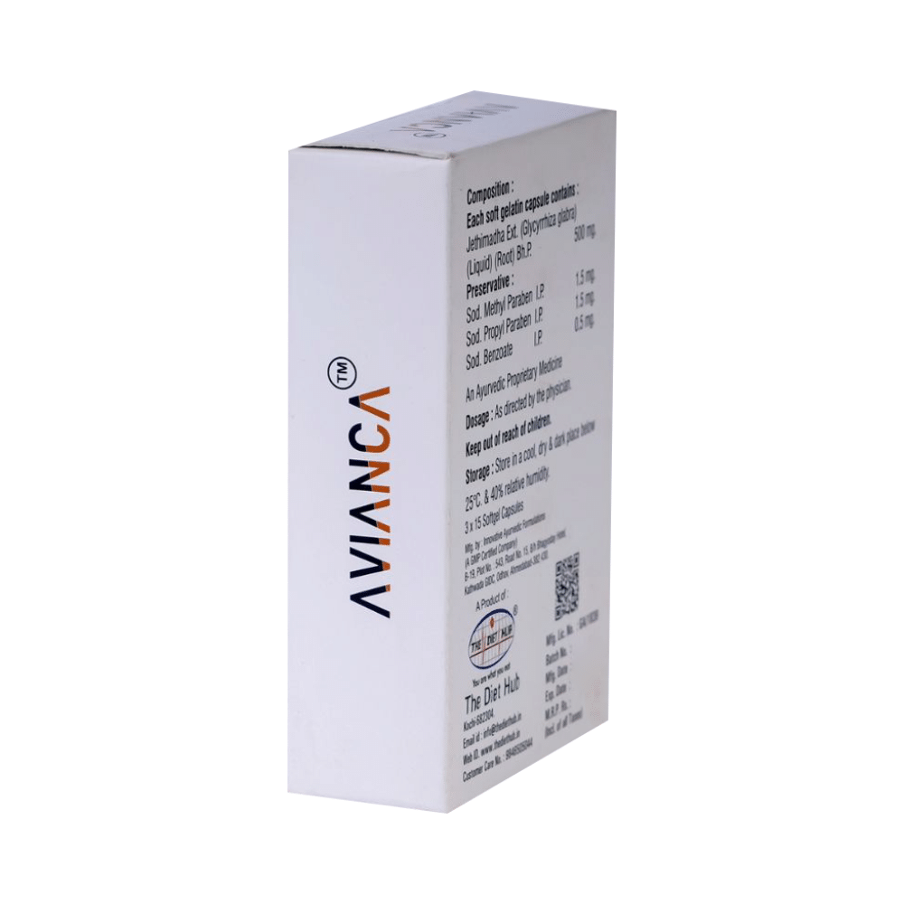 Avianca Jethimadha Extract Soft Gelatin Capsule - Image 3