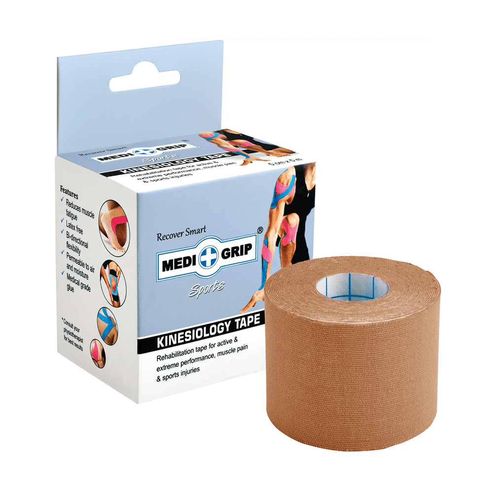 Medigrip Sports Kinesiology Tape 5cm x 5m Brown