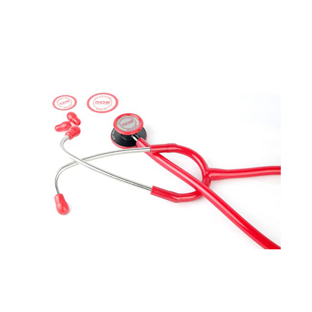 Bos Medicare Surgical Dual Head Aluminum (Bosm 15) Stethoscope Red - Image 6