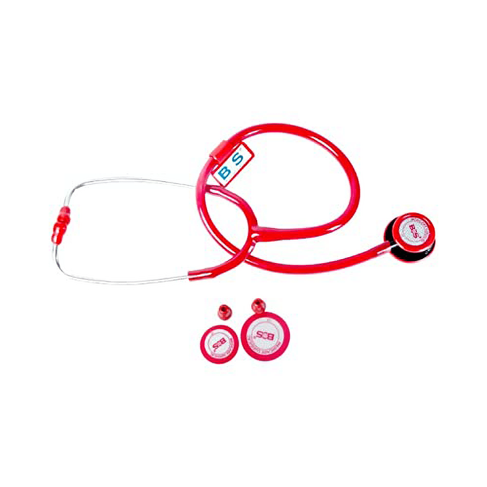 Bos Medicare Surgical Dual Head Aluminum (Bosm 15) Stethoscope Red - Image 5