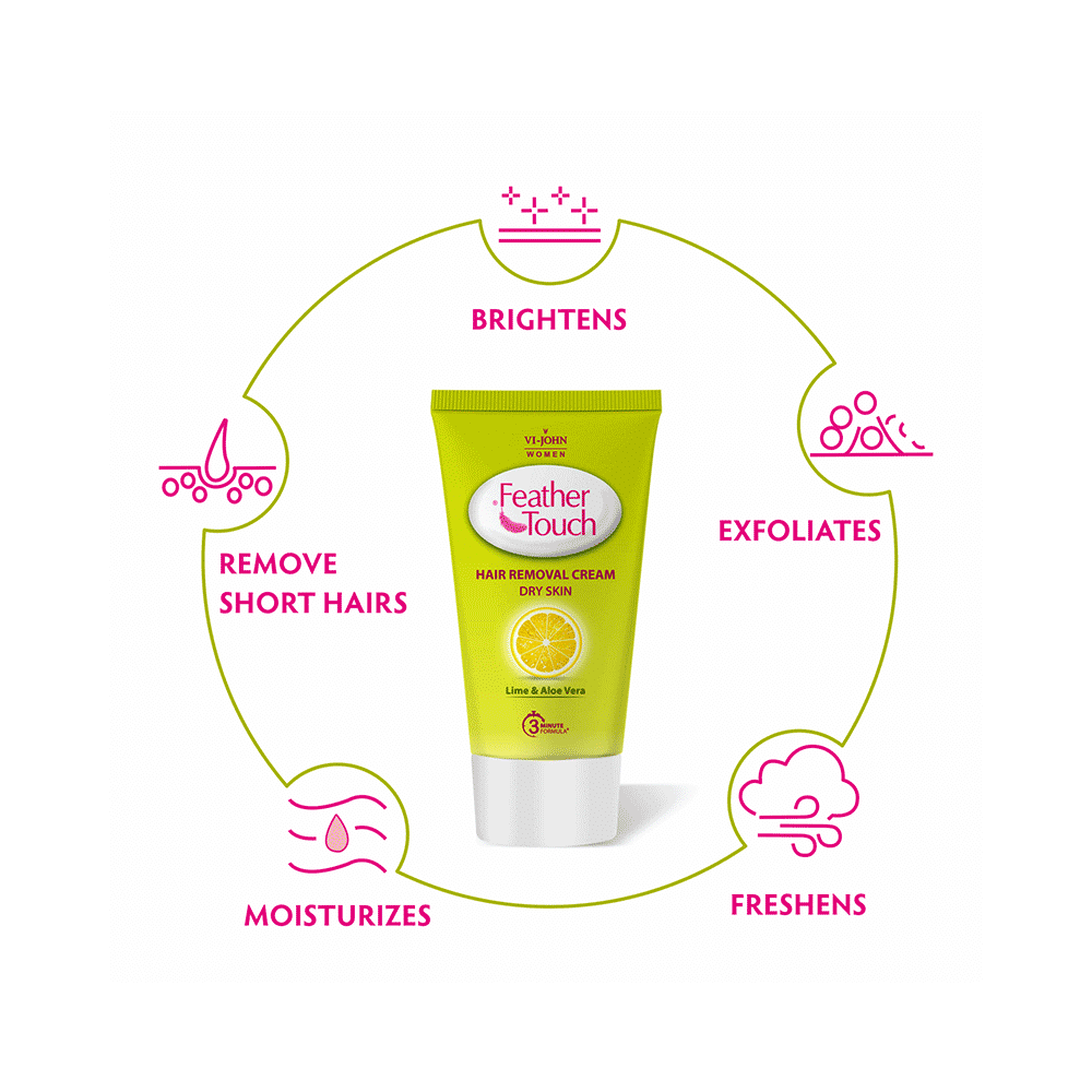 Vi-John Feather Touch Hair Removal Cream Lime & Aloe Vera - Image 4