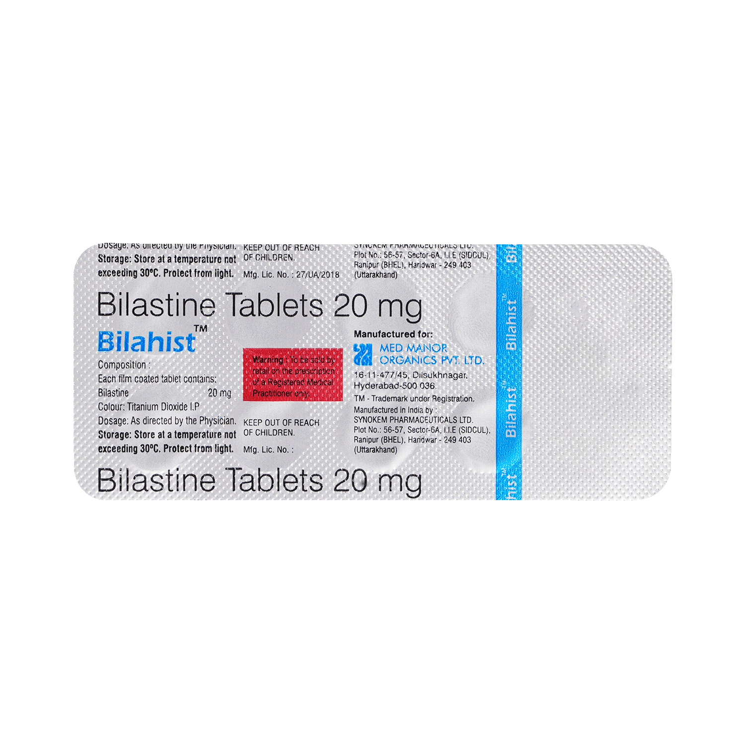 Bilahist 20mg Tablet - Image 5