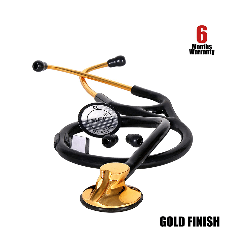 MCP Premium Single Head Stethoscope Gold Plated - Image 2