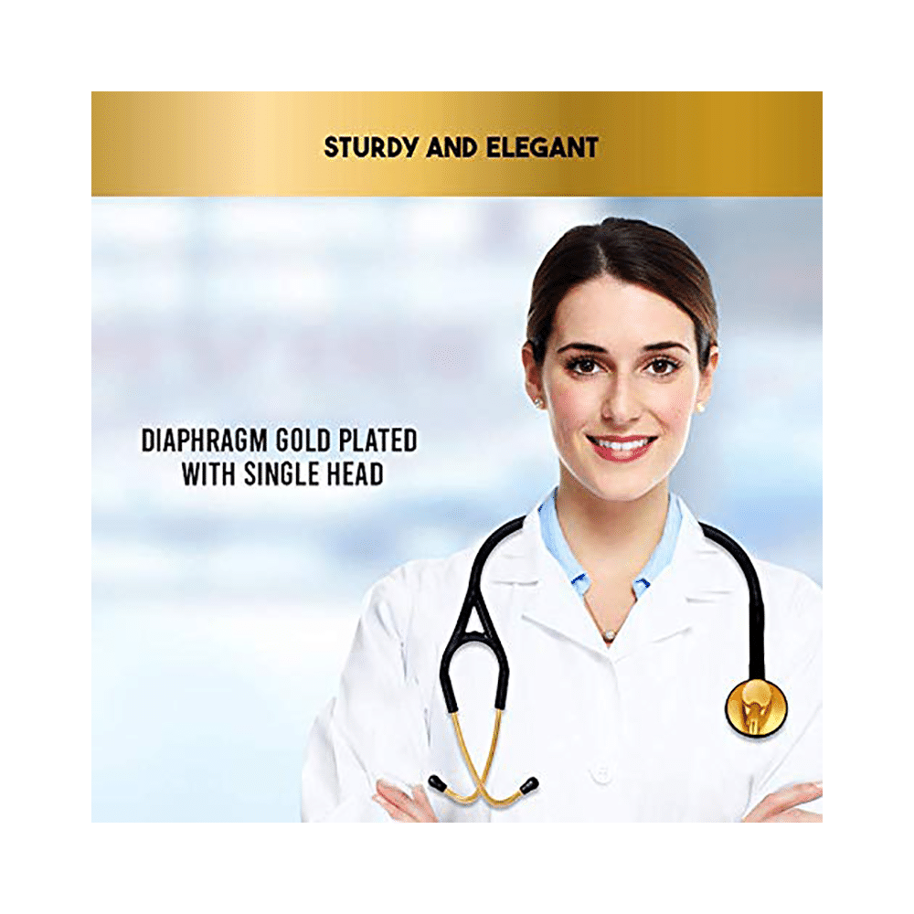 MCP Premium Single Head Stethoscope Gold Plated - Image 5