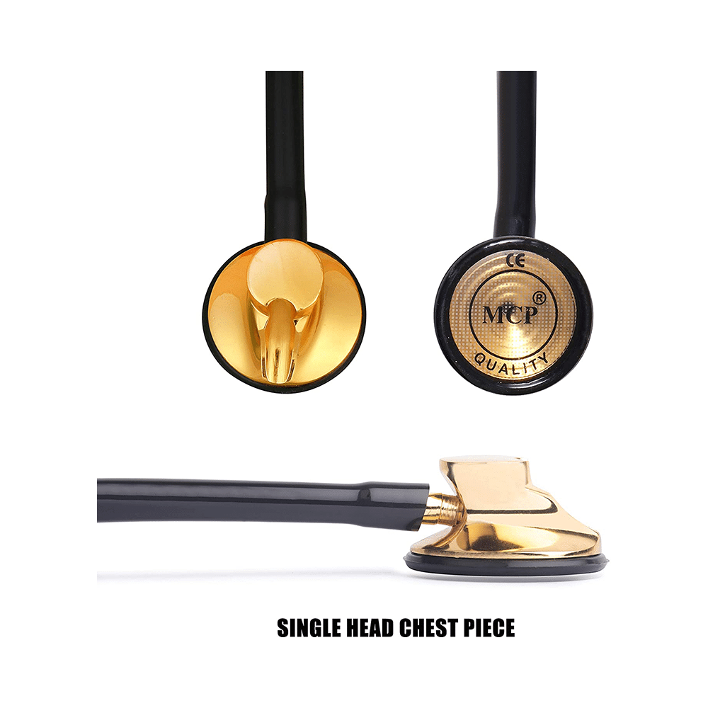 MCP Premium Single Head Stethoscope Gold Plated - Image 3