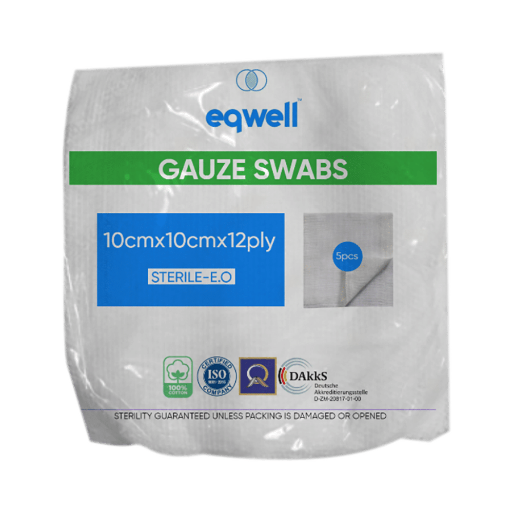 Eqwell Sterile Gauze Swabs 10cm x 10cm x 12ply