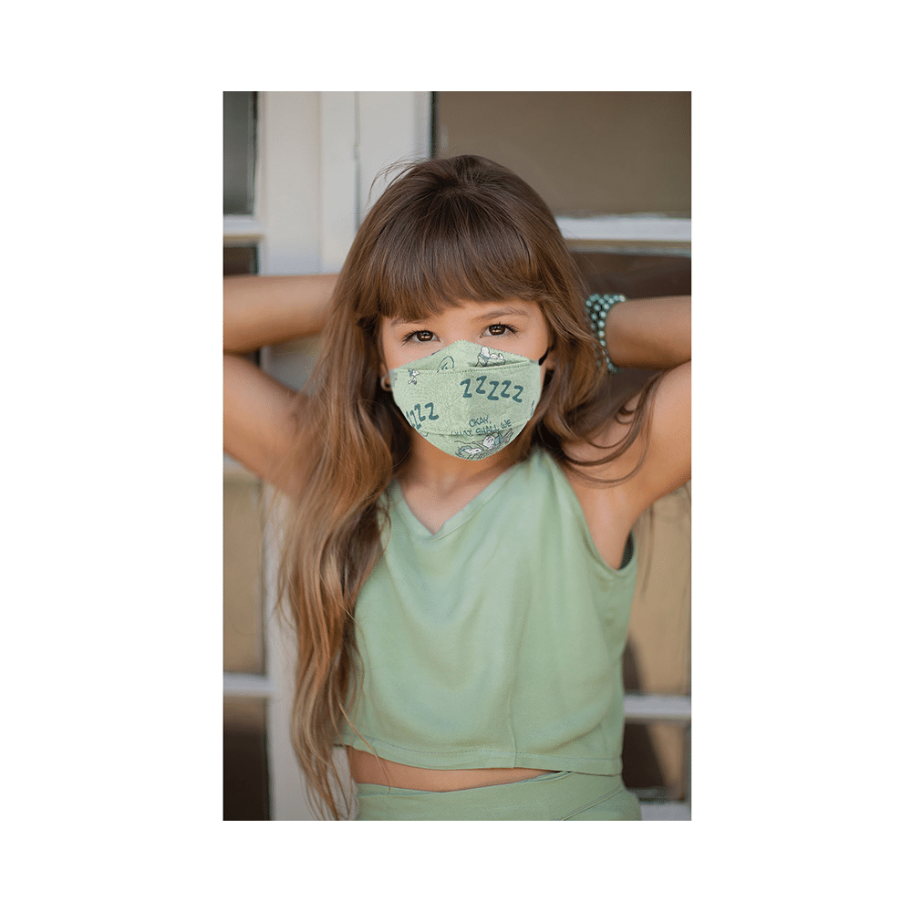 Kawach Ultrasoft Cotton Face Mask for Kids, Reusable and Washable, 99% Protection Adjustable EarLoop 3D Printed XS Multicolor - Image 8