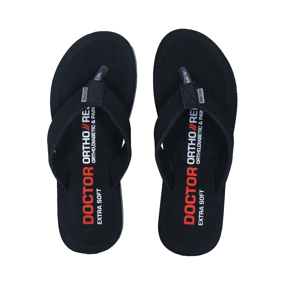 Doctor Extra Soft D 15 House Slipper for Women's Black 7 - Image 1