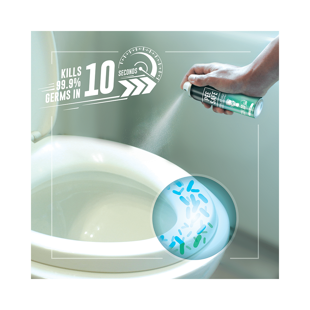 Pee Safe Toilet Seat Sanitizer Spray Lavender - Image 2