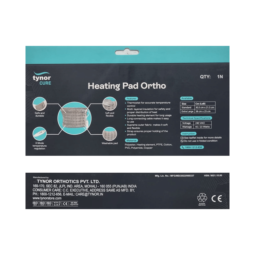Tynor Heating Pad Ortho Regular Universal Grey - Image 2