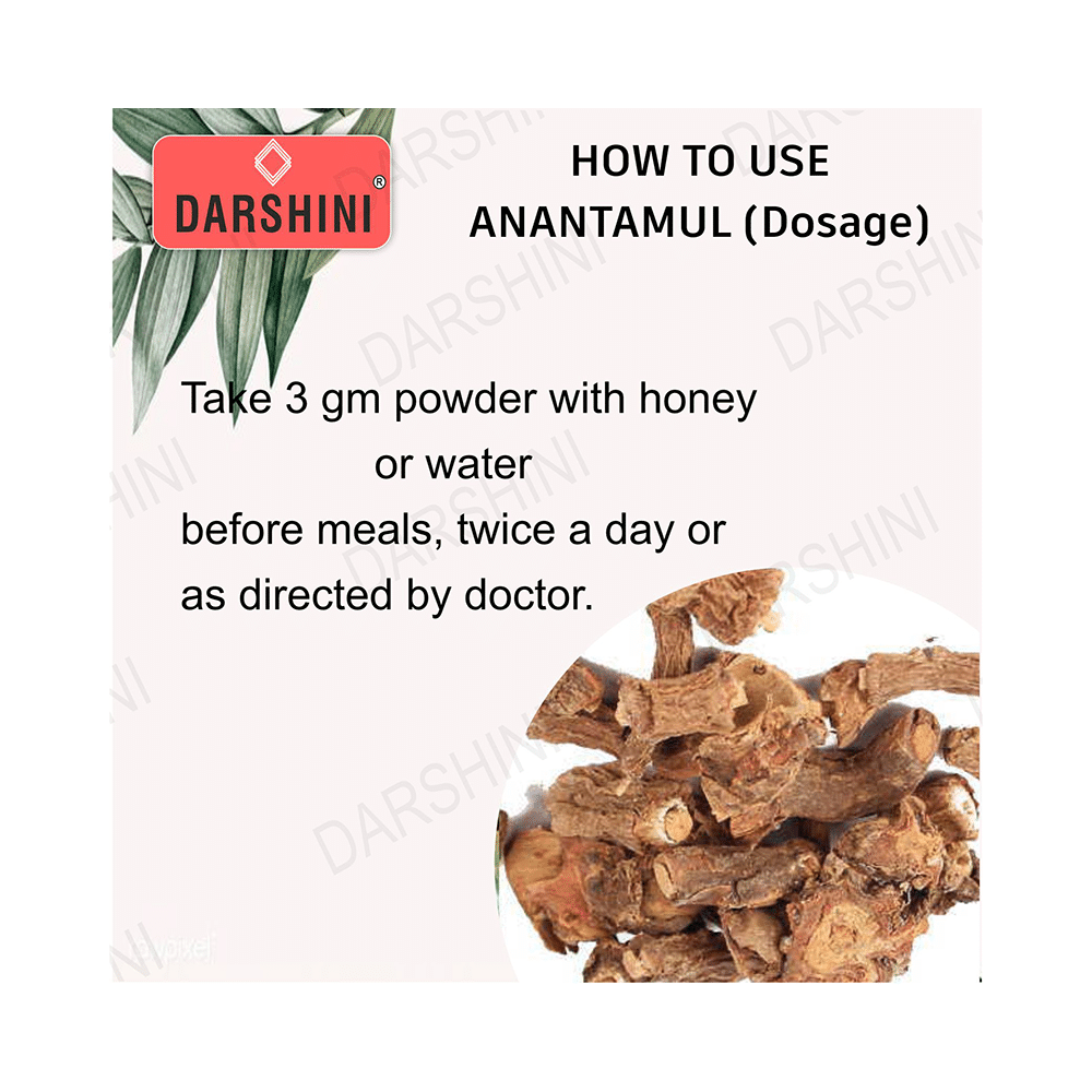 Darshini Anantmool / Anantmul / Indian Sarasaparilla / Hemidesmus Indicus Powder - Image 4