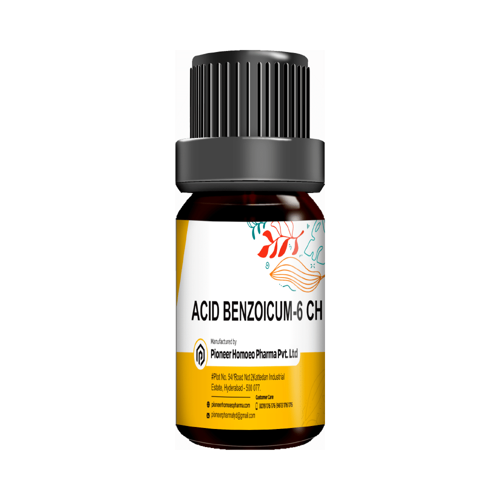 Pioneer Pharma Acid Benzoicum Globules Pellet Multidose Pills 6 CH