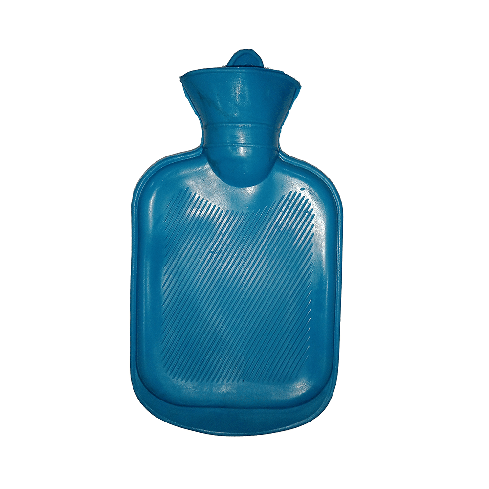 Mycure Rubber Hot Water Bag for  Pain Relief & Massager Blue - Image 2