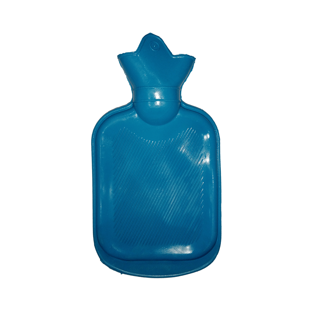 Mycure Rubber Hot Water Bag for  Pain Relief & Massager Blue