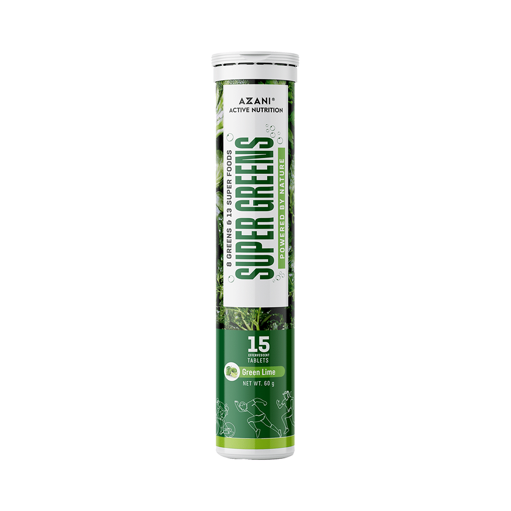 Azani Active Nutrition Super Greens Effervescent Tablet (15 Each) Green Lime - Image 1