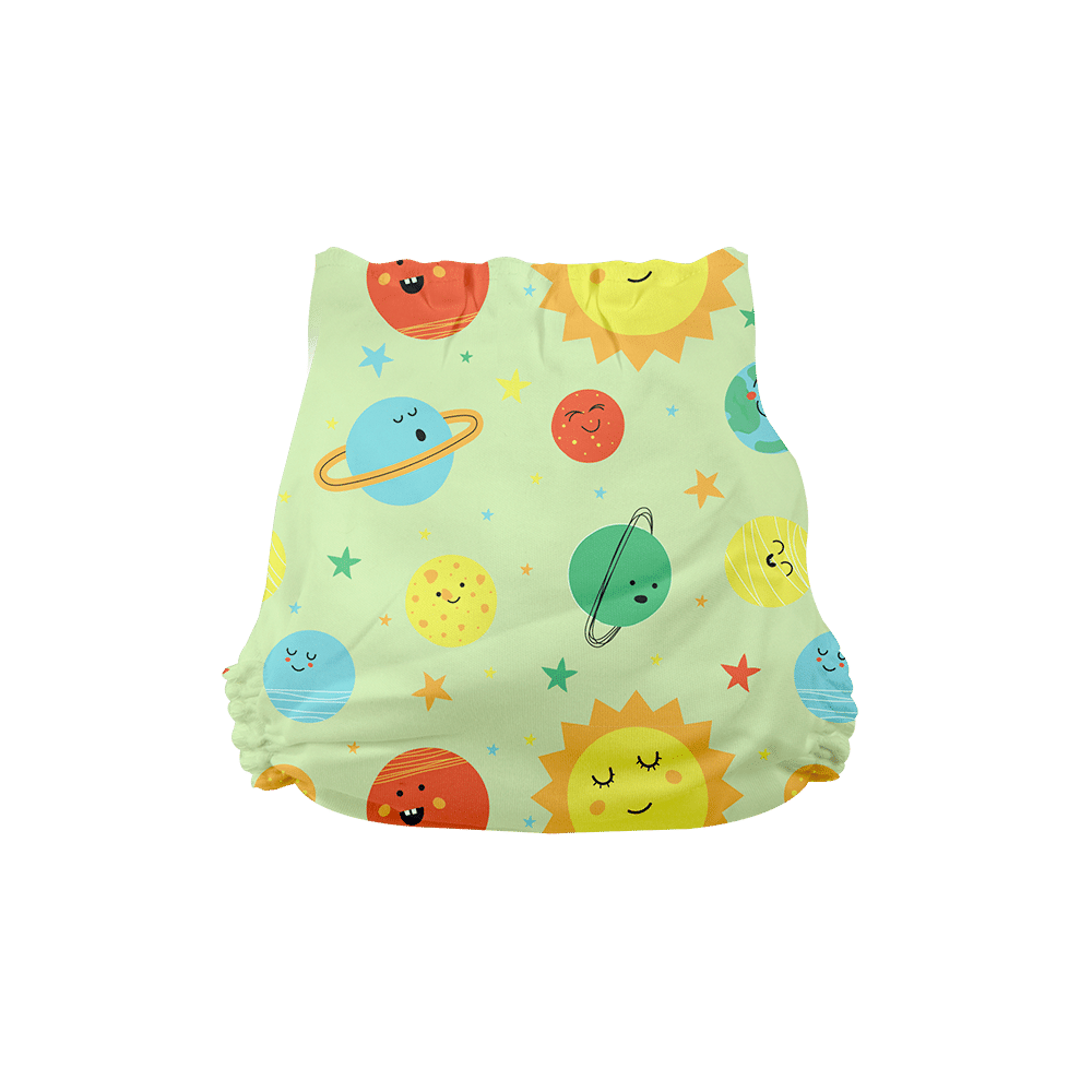 Superbottoms Organic Cotton Padded Dry Feel Langot/Nappy Size 2 Day Dreamer - Image 5