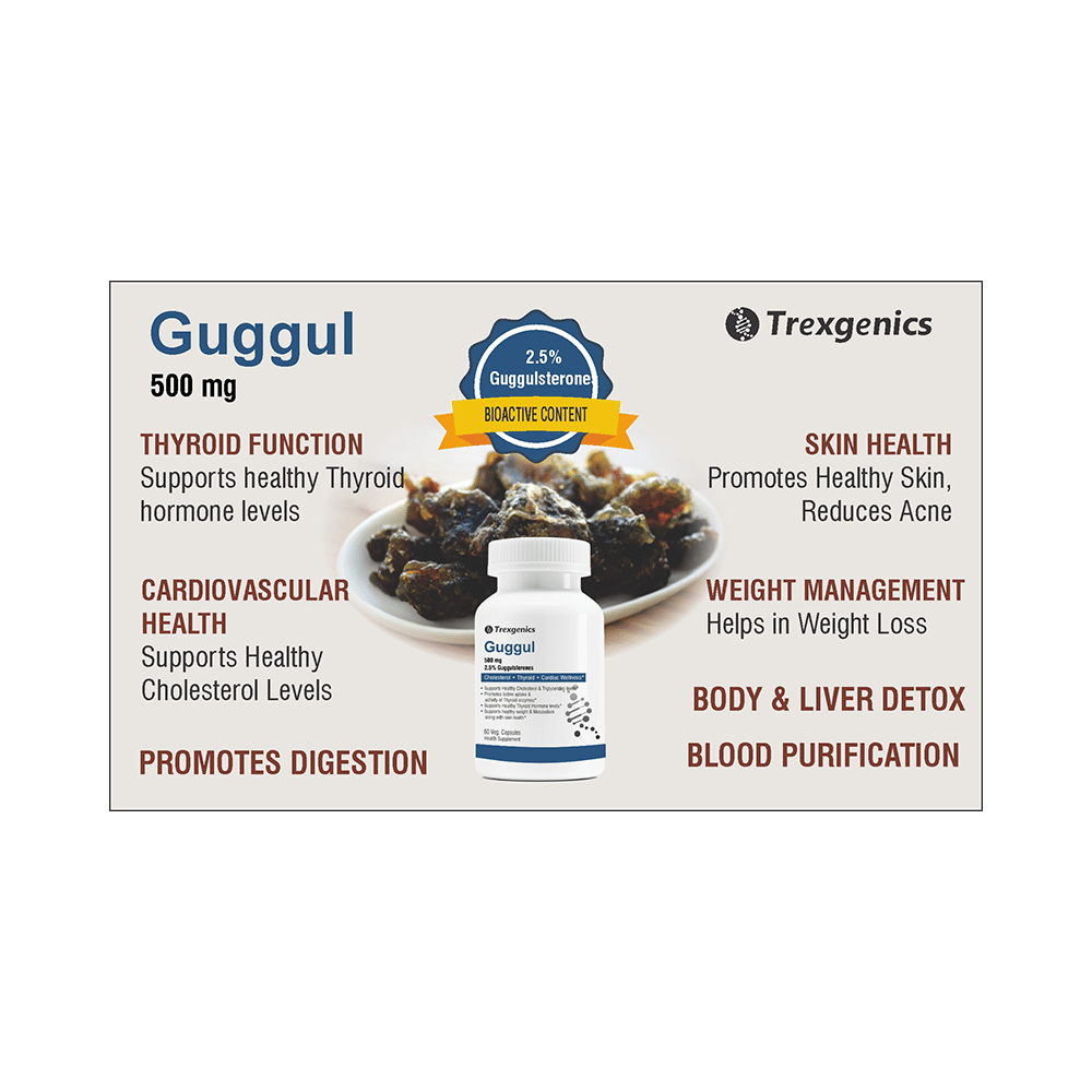 Trexgenics Guggul 500mg Veg. Capsules - Image 4