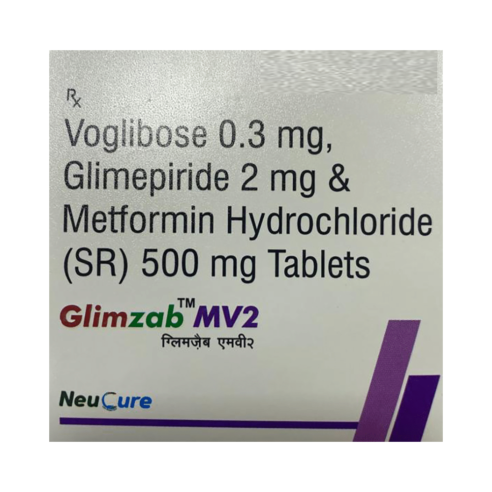 Glimzab MV 2mg/500mg/0.3mg Tablet ER - Image 5