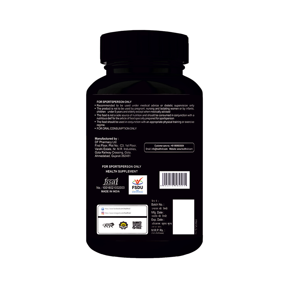 HealthVit Testosterone Booster Capsule | Supports Muscle Growth, Energy, Focus & Strength - Image 2