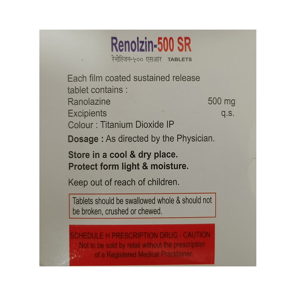 Renolzin 500 SR Tablet - Image 2