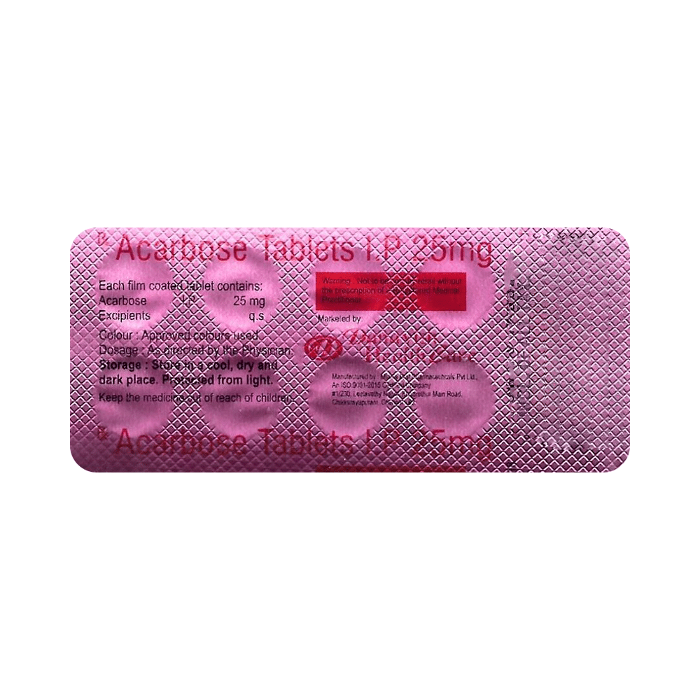 Danavish Acarbose 25mg Tablet - Image 3