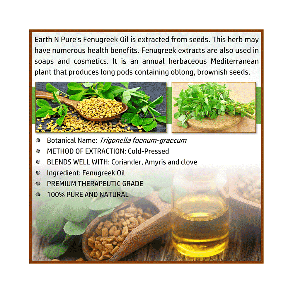 Earth N Pure Fenugreek Essential Oil - Image 5