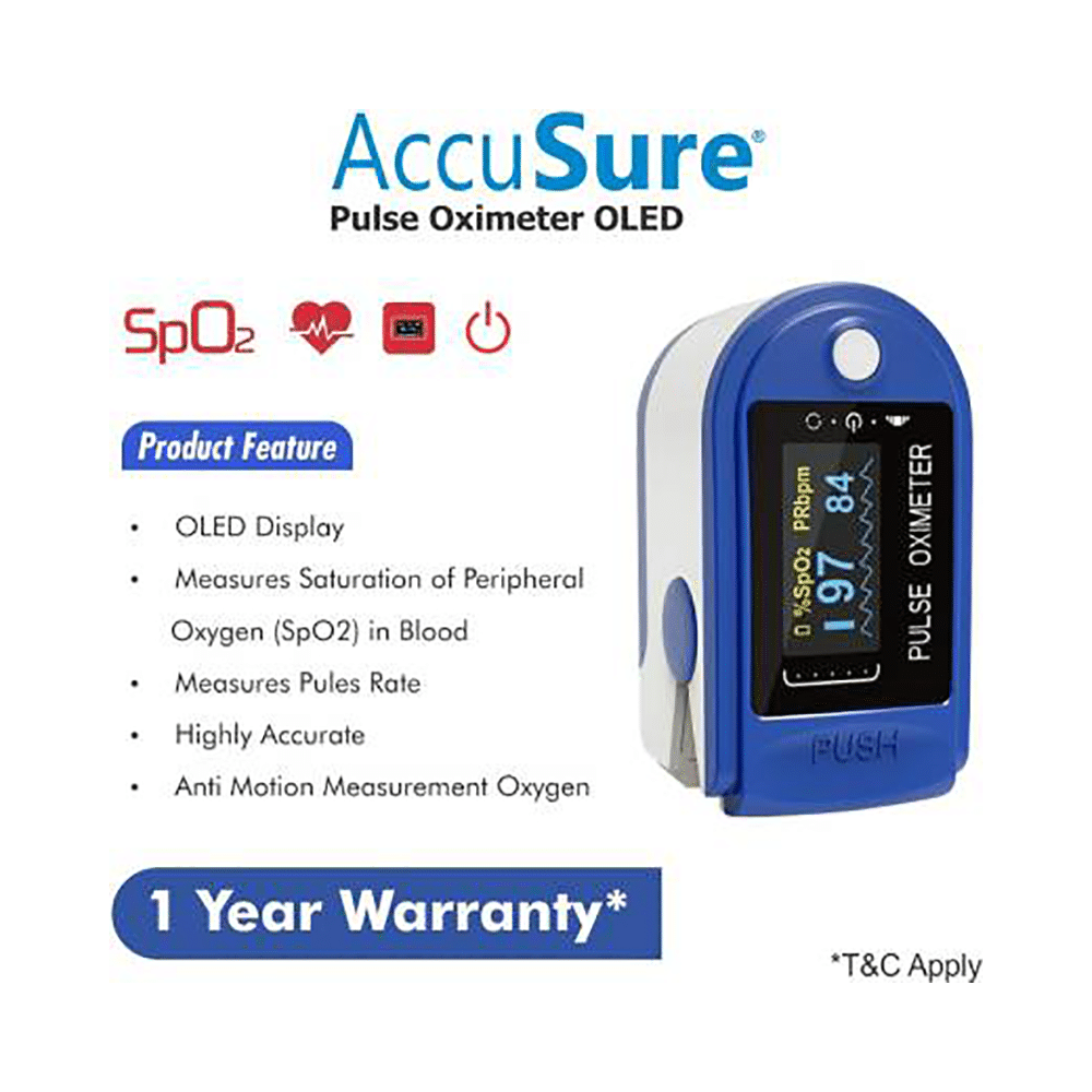 AccuSure CMS50D OLED Pulse Oximeter - Image 2