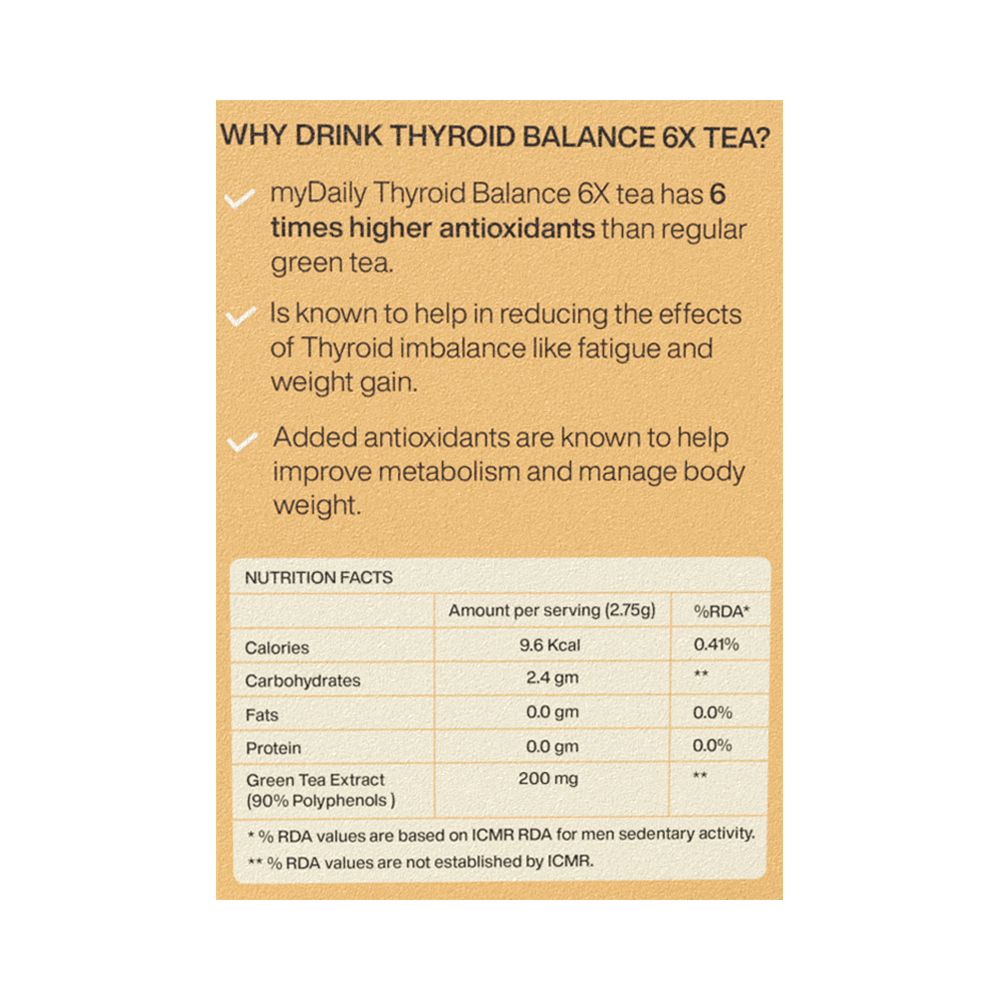 myDaily Thyroid  Balance for Hormonal  Balance and Thyroid Management (2.75gm Each) Lemon - Image 2