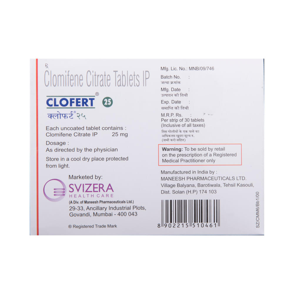 Clofert 25 Tablet - Image 3