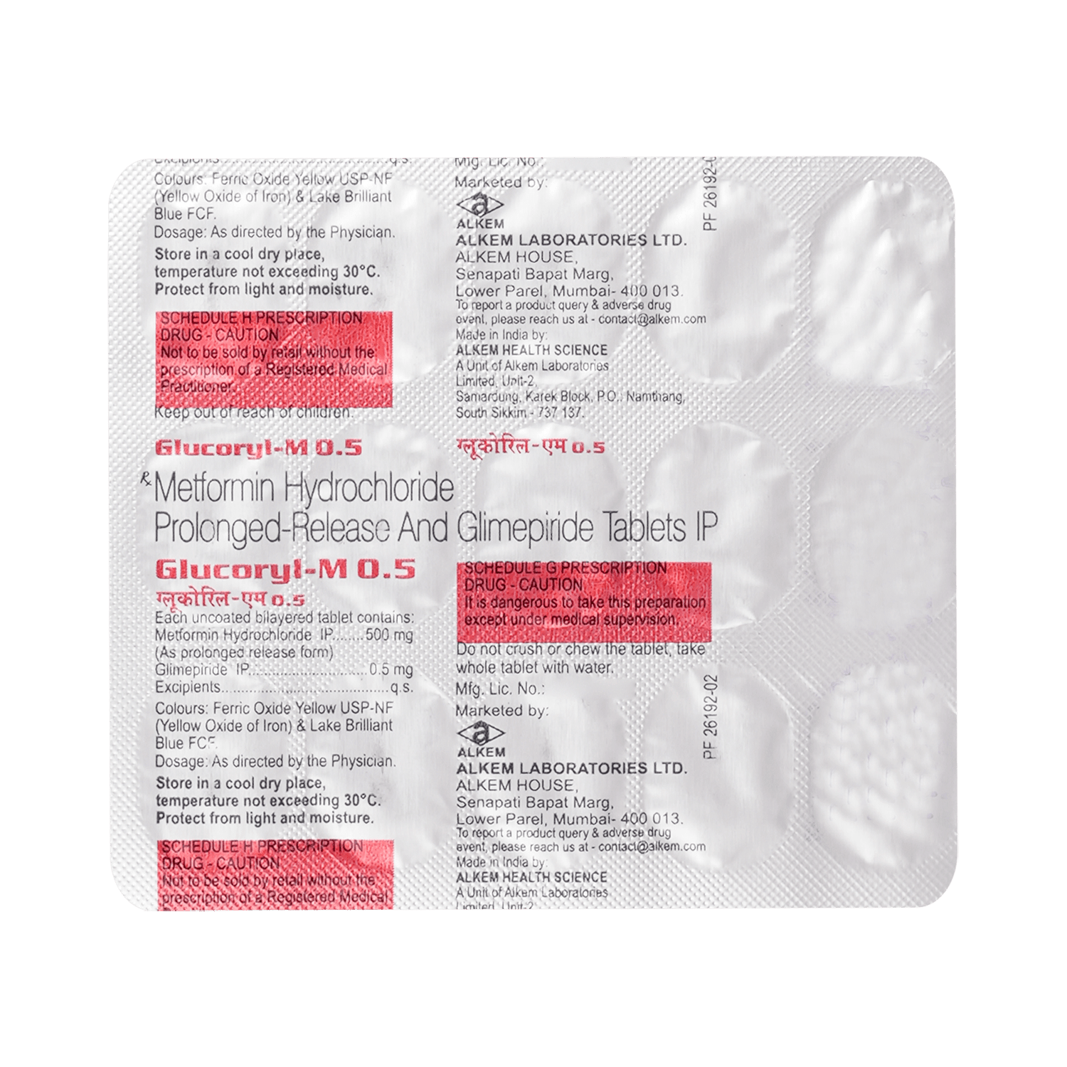Glucoryl-M 0.5 mg Tablet - Image 3