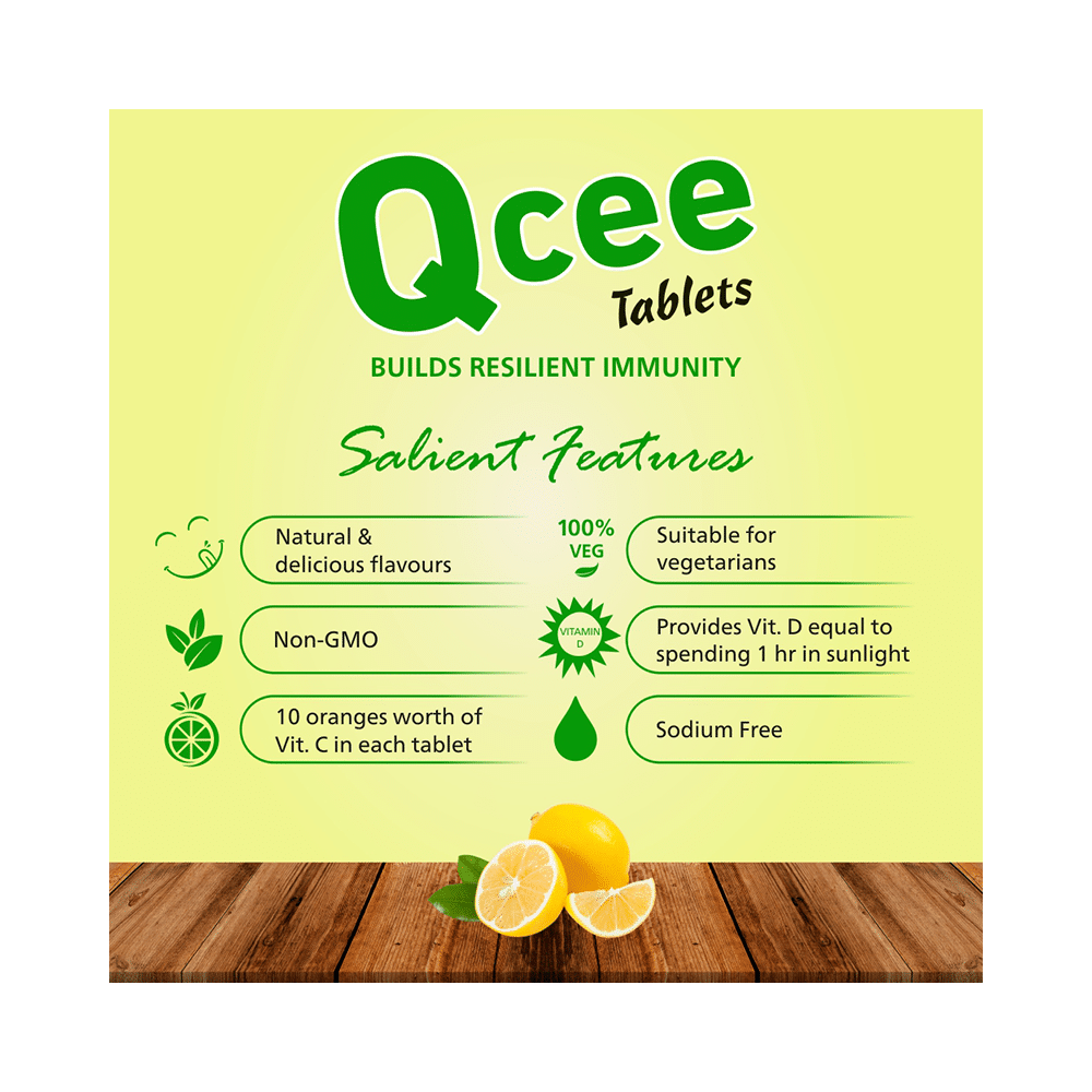Qcee 500mg Chewable Tablet Grapefruit Flavour (60 Each) - Image 7