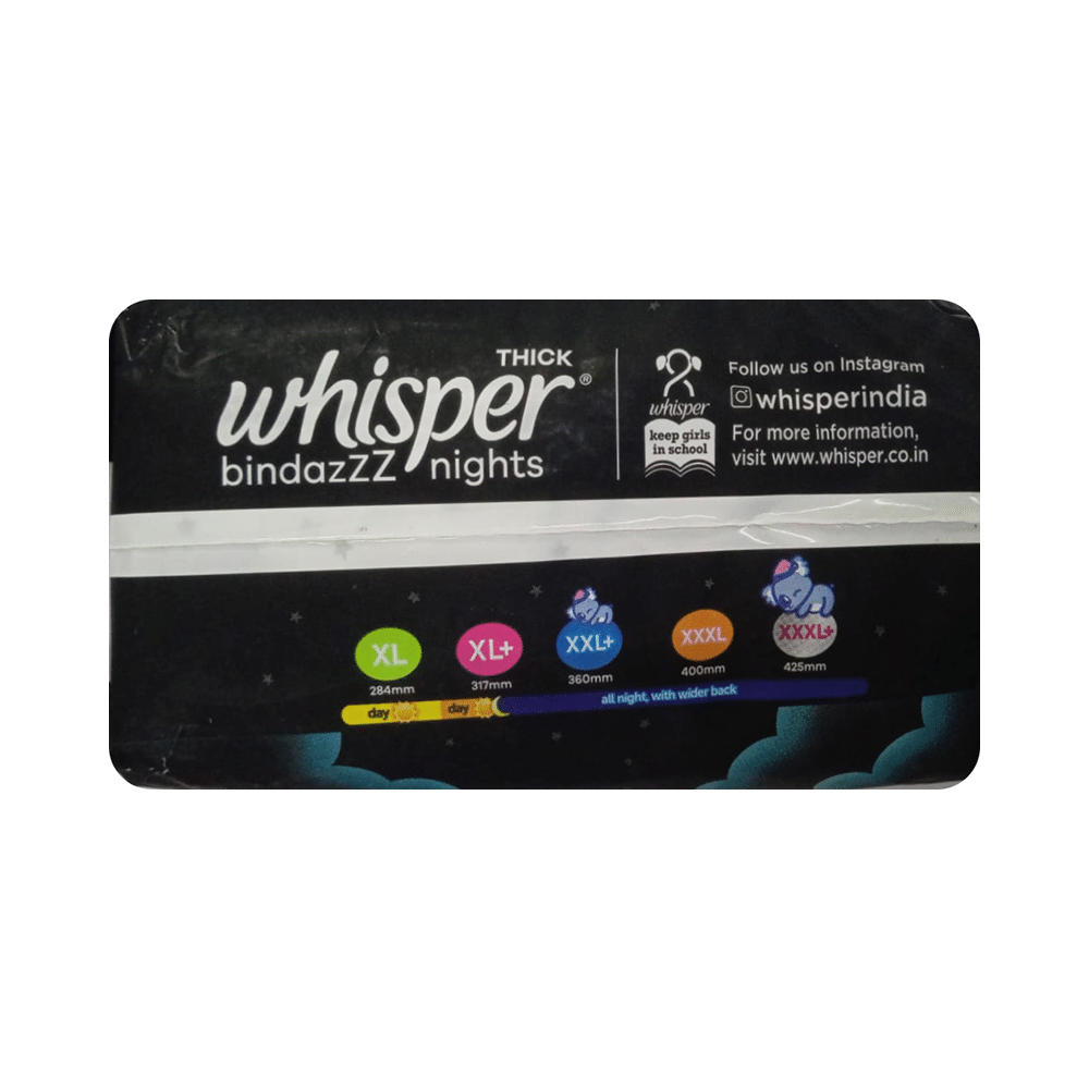 Whisper Bindazzz Nights Pads | Size XXL+ - Image 2
