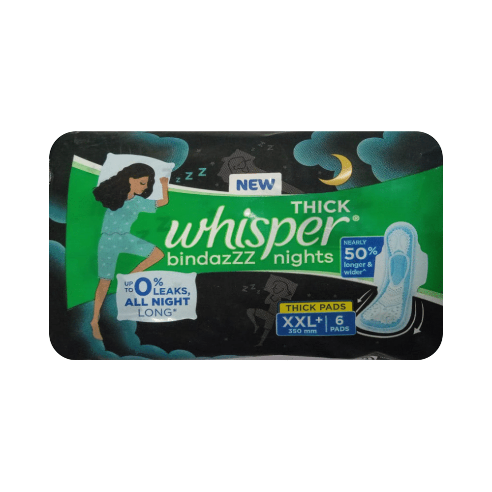 Whisper Bindazzz Nights Pads | Size XXL+