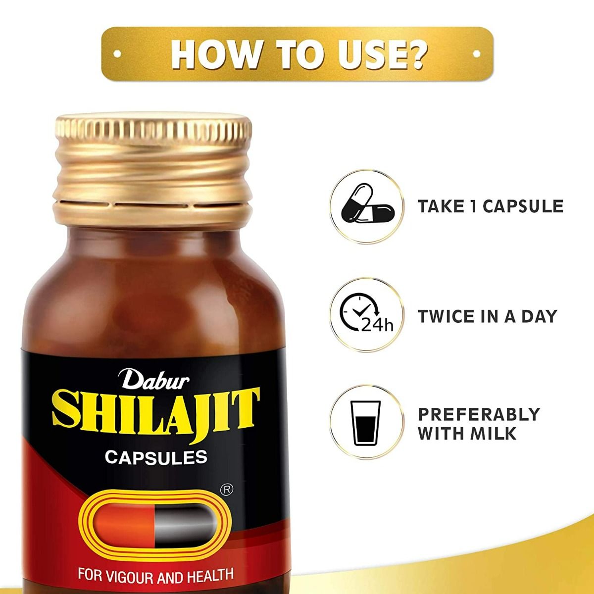 Dabur Shilajit Ayurvedic Capsules - Image 3