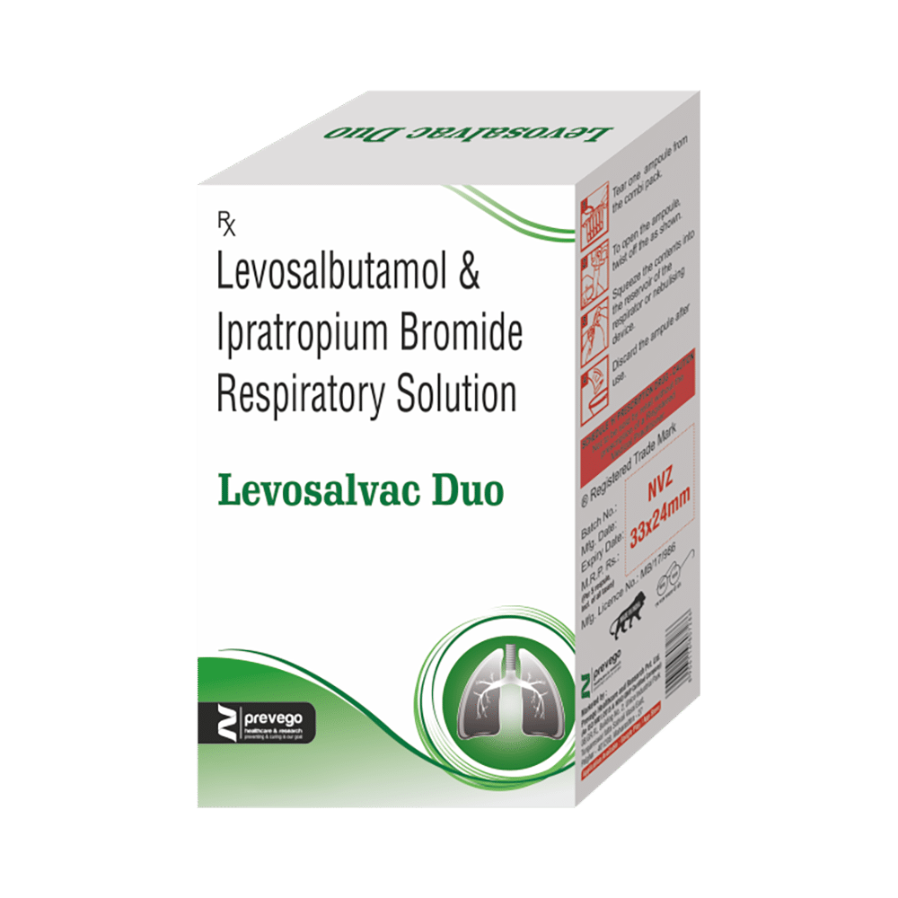 Levosalvac Duo 1.25mg/500mcg Respules - Image 1