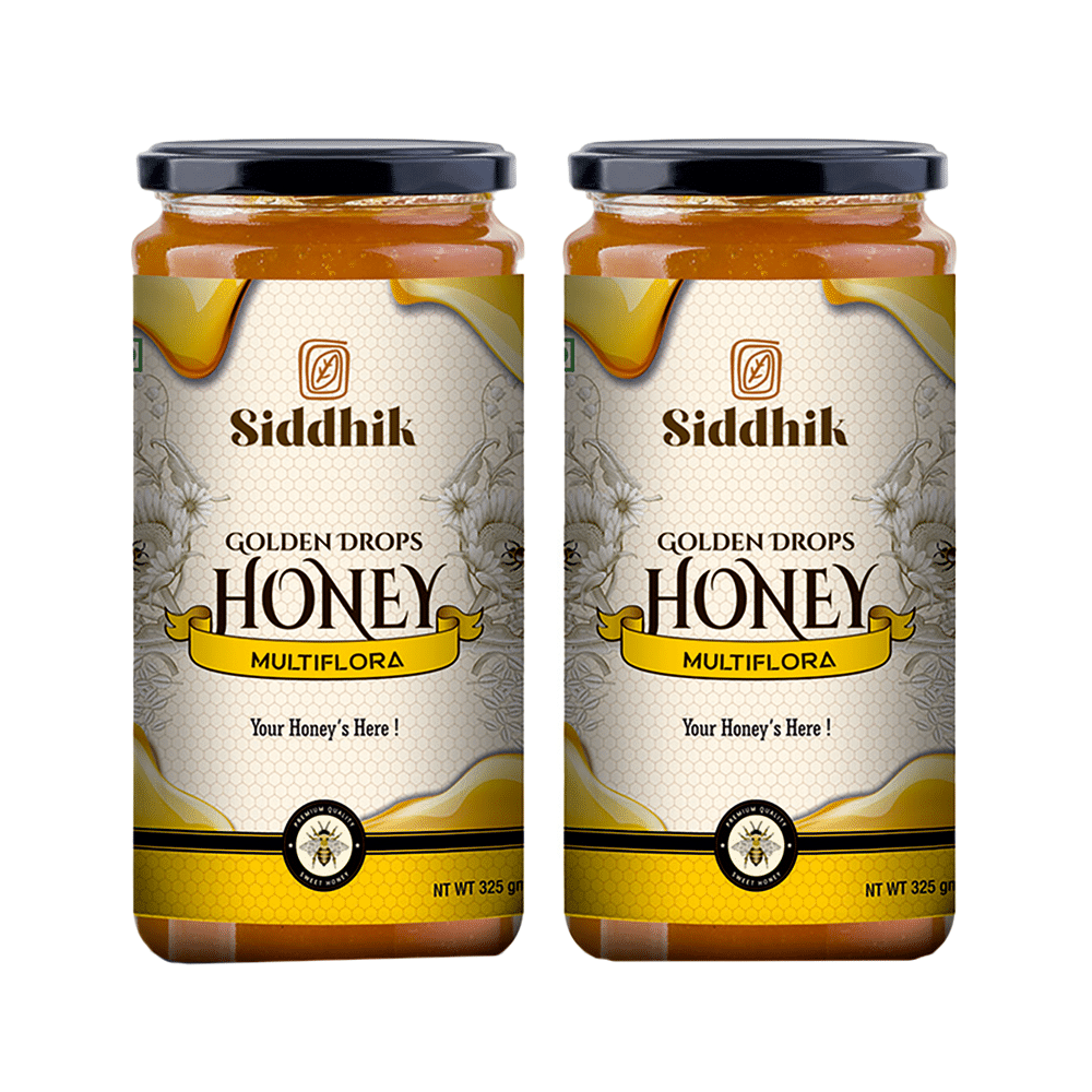 Siddhik Golden Drops Honey Multiflora (325gm Each)