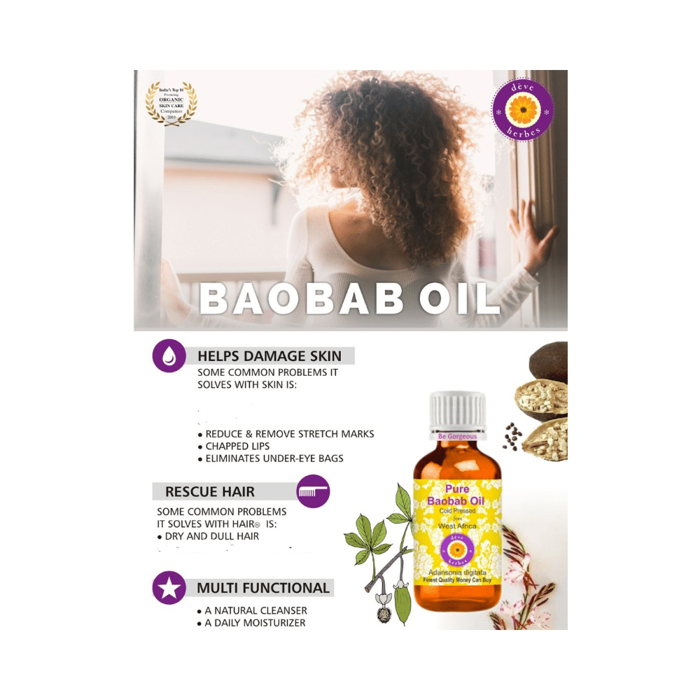Deve Herbes Pure Baobab  Oil - Image 4