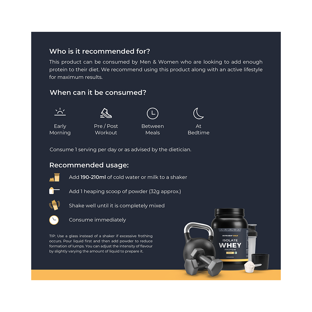 Nutrabay Gold Isolate Whey Protein for Muscles, Recovery, Digestion & Immunity | No Added Sugar  Powder Mango - Image 7