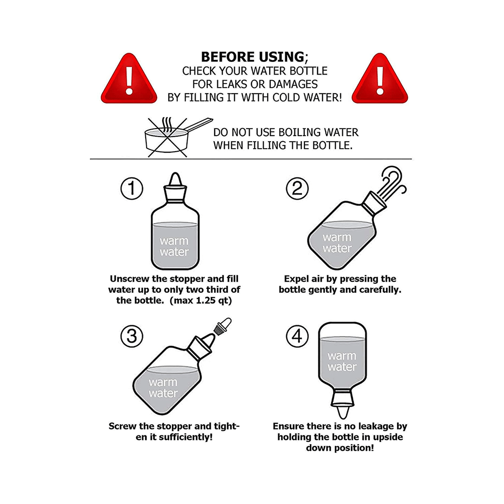 Meditive HWB 03 Hot Water Bag Blue - Image 5