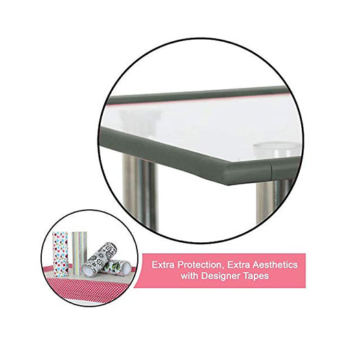 Safe-O-Kid Unique High Density L-Shaped 2mtr Long Mini 1 Edge Guard with 4 Corner Cushions Grey - Image 5