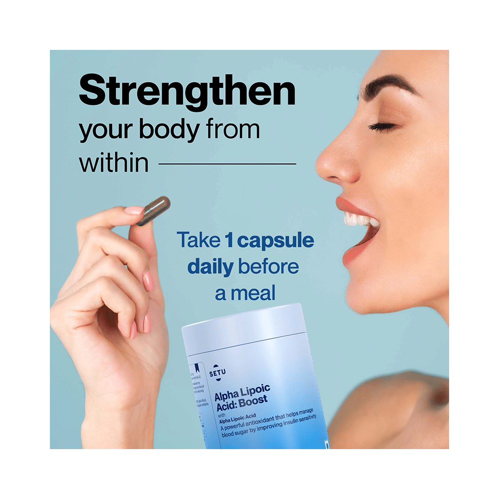 Setu Alpha Lipoic Acid Boost Tablet for Liver Function, Energy & Blood Sugar (60 Each) - Image 8